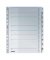 Kartonregister 43310000, 1 bis 10, A4+, 160 g/m², weiße Taben, 10-teilig