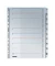 Kartonregister 43310000, 1 bis 10, A4+, 160 g/m&sup2;, wei&szlig;e Taben, 10-teilig