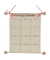 Geburtstagskalender 2886, 12 Monate / 1 Seite, 25x32cm, Geburtstagskalender auf Holzstifte mit Holzkugeln aufgezogen, 1 Blatt /J