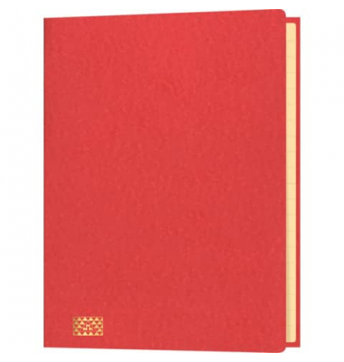Ordnungsmappe 4618-2, 20-teilig blanko, rot, A4, 20 F&auml;cher