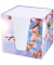 Zettelbox 46736, Rotkehlchen, 9,5x9,5x9,5cm, weiß, Karton, inkl.: 900 Notizzettel