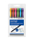 Textmarker MONO edge, WA-TC-6P, Etui, 6-farbig sortiert, 0,4-3,8mm Keilspitze/Rundspitze