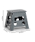 Klapphocker 13035 Schemel, 1 Stufe, anthrazit, Polypropylen (PP)