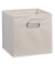 Aufbewahrungsbox 14111, 30 Liter, au&szlig;en 320x320x320mm, Stoff beige