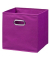 Aufbewahrungsbox 14115, 30 Liter, für A4, außen 320x320x320mm, Stoff violett