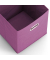 Aufbewahrungsbox 14115, 30 Liter, für A4, außen 320x320x320mm, Stoff violett