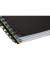 Collegeblock 2350 Officebook, liniert / liniert Rand beidseitig , A4+, 90g, schwarz, 80 Blatt
