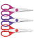Konturenscheren-Set, Edelstahl, rostfrei, 16cm, pink/violett/rot