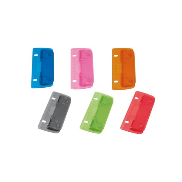 WEDO Taschenlocher 67899 farbig sortiert bis 0,3mm 3 Blatt mit  