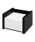 Zettelbox 637001, Black Office, 90x90mm, inkl. 500 Notizzettel, schwarz, Kunststoff