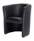 Echtleder (Front) Sessel schwarz 800000090