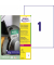 Folienetiketten L7917-40, wei&szlig;, 210x297mm (BxH), rechteckig