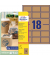 Etiketten L7110-25, braun, 62x42mm, rechteckig