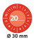 Prüfplaketten 7901 rot