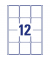 L7164-100 Universaletiketten 63,5x72mm w