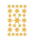 52252 gold Weihn.Schmucketikett Sterne
