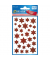 52277 rot Glamour Weihn.Schmucketikett Sterne
