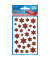52277 rot Glamour Weihn.Schmucketikett Sterne