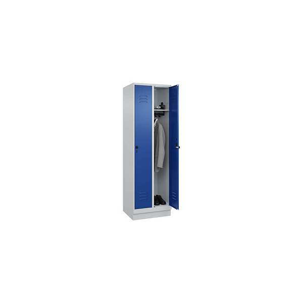 4066681652828 - Spind Classic PLUS enzianblau lichtgrau 080020-20 S10003 2 Schließfächer 600 x 500 x 1950 cm 4066681652828 C+P-Möbel 4066681652828 - Spind Classic PLUS enzianblau lichtgrau 080020-20 S10003 2 Schließfächer 600 x 500 x 1950 cm 4066681652828 C+P-Möbel