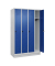 Spind Classic PLUS enzianblau, lichtgrau 080020-40 S10003, 4 Schließfächer 120,0 x 50,0 x 195,0 cm