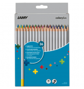 Farbstifte-Set colorplus, 1233470, farbig sortiert, dreikant, ergonomisch, Packung
