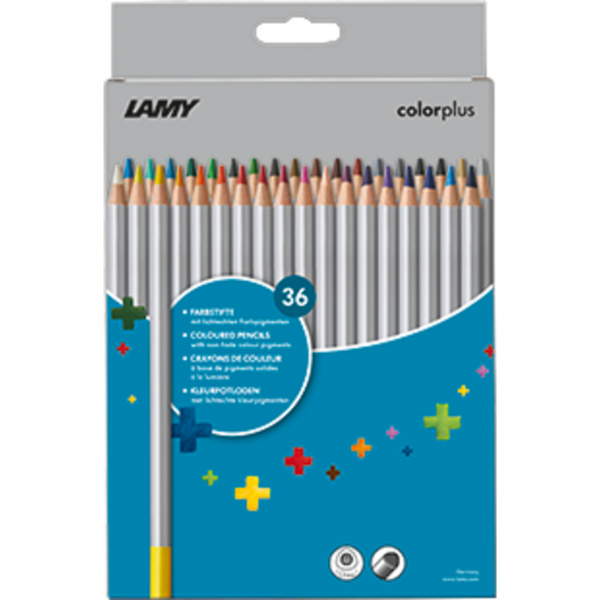 Lamy Farbstifte-Set colorplus, 1233470, farbig sortiert, dreikant, ergonomisch, Packung 4014519706977 Lamy 36 Stück