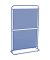Outdoor Sichtschutz-Stellwand Divido blau 80,0 x 124,0 cm