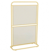 Outdoor Sichtschutz-Stellwand Divido gelb 80,0 x 124,0 cm