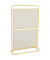 Outdoor Sichtschutz-Stellwand Divido gelb 80,0 x 124,0 cm