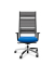 Bürostuhl Lordo Stoff blau, Gestell alu