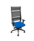 Bürostuhl Lordo, blau / schwarz, mit Armlehnen, bis 125kg
