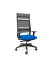 Bürostuhl Lordo Stoff blau, Gestell schwarz