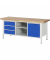 RAU Werkbank 2000x700x840-1040mm 3xSchublade-TA 1xTür l.gre.bl