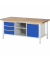 RAU Werkbank 2000x900x840-1040mm 3xSchublade-TA 1xTür l.gre.bl