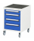 RAU Rollcontainer 480x600x690mm 4xSchublade l.gre.bl