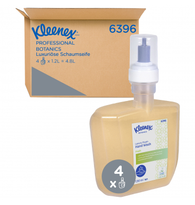 Schaumseife 6396 Botanics, Fresh Luxus, 4x1200 ml, Nachf&uuml;llkartusche