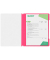 Schnellhefter 4191 4191-00-22, A4, pink, Polyvinylchlorid (PVC), 250g, Vorderdeckel transparent