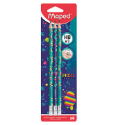 Bleistift-Set PIXEL PARTY, 851816, grün, violett, k.A., HB