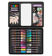 POSCA Marker Metalletui DIY Acrylstift farbsortiert