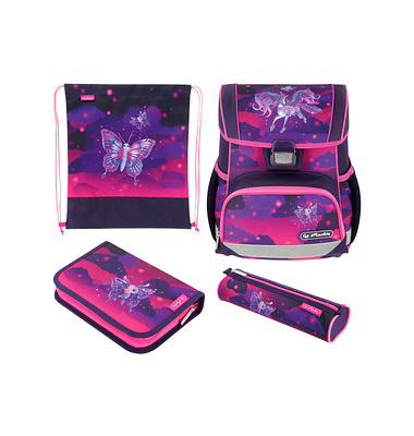 Schulranzen-Set 50046218 Loop Plus, Magic Unicorn, mit Schnallen