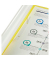 Schnellhefter Quality 014-2345-030-03, A4, gelb, Polyvinylchlorid (PVC), Vorderdeckel transparent