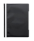 Schnellhefter Quality 014-2345-030-07, A4, schwarz, Polyvinylchlorid (PVC), Vorderdeckel transparent