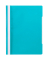 Schnellhefter Quality 014-2345-030-16, A4, türkis, Polyvinylchlorid (PVC), Vorderdeckel transparent