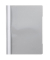 Schnellhefter Quality 014-2345-030-05, A4, grau, Polyvinylchlorid (PVC), Vorderdeckel transparent