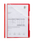 Schnellhefter Quality 014-2345-030-45, A4, rot, Polyvinylchlorid (PVC), Vorderdeckel transparent