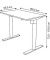 Sitz-Steh-Schreibtisch Move 1 base, elektrisch höhenverstellbar, 73-123cm (H), 100x60cm (BxT), rechteckig, weiß / silber