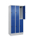 Spind Classic PLUS enzianblau, lichtgrau 080320-30 S10003, 6 Schließfächer 90,0 x 50,0 x 195,0 cm