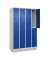 Spind Classic PLUS enzianblau, lichtgrau 080320-40 S10003, 8 Schließfächer 120,0 x 50,0 x 195,0 cm