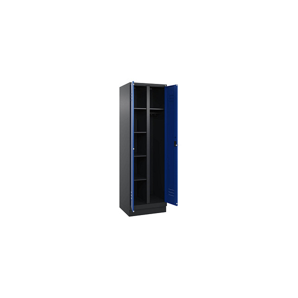 4068427432893 - Spind Classic PLUS enzianblau schwarzgrau 080620-20 S10064 1 Schließfach 600 x 500 x 1950 cm 4068427432893 C+P-Möbel 4068427432893 - Spind Classic PLUS enzianblau schwarzgrau 080620-20 S10064 1 Schließfach 600 x 500 x 1950 cm 4068427432893 C+P-Möbel