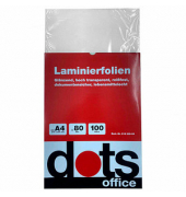 100 dots Laminierfolien glänzend für A4 80 micron